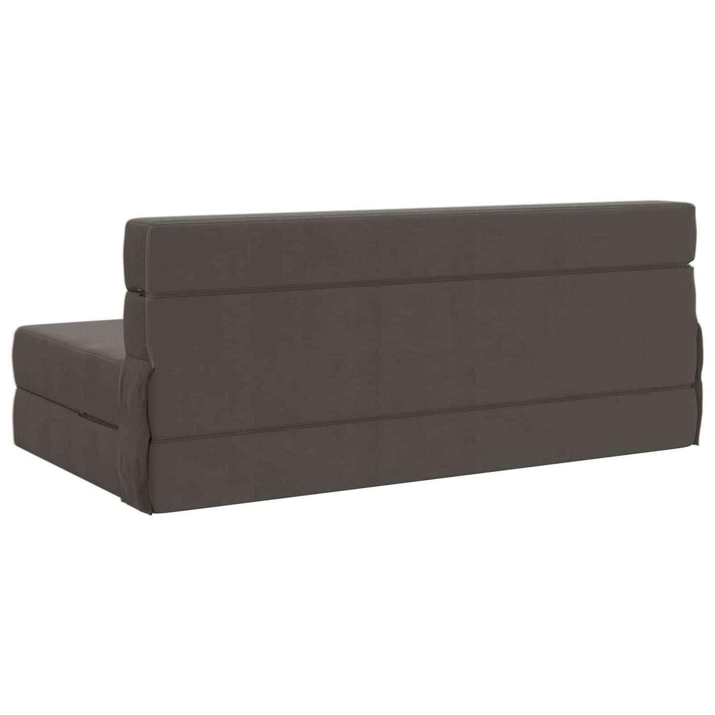 Klappsofa Bett Dunkelgrau 203 x 152 x 15 cm Cordstoff