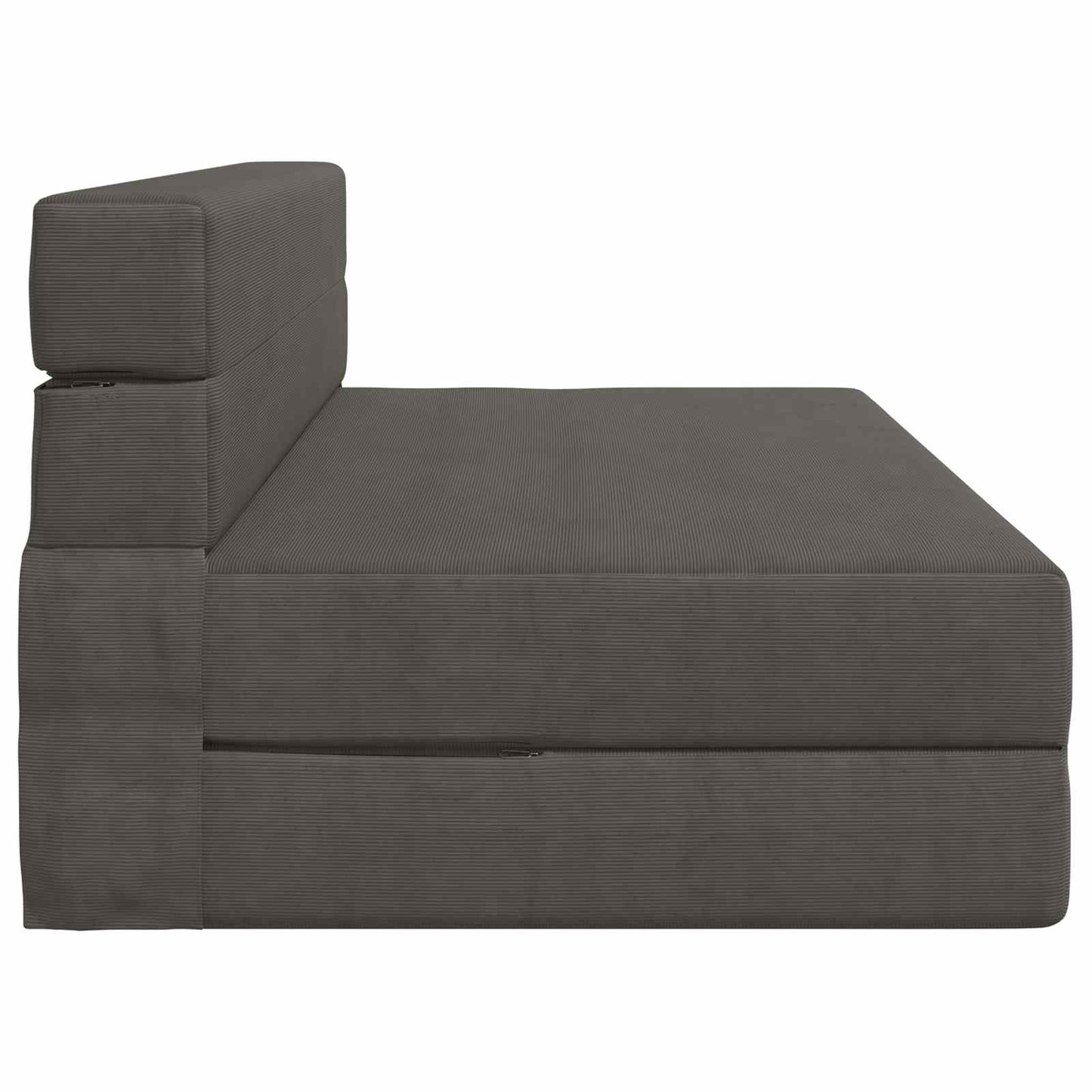 Klappsofa Bett Dunkelgrau 203 x 152 x 15 cm Cordstoff