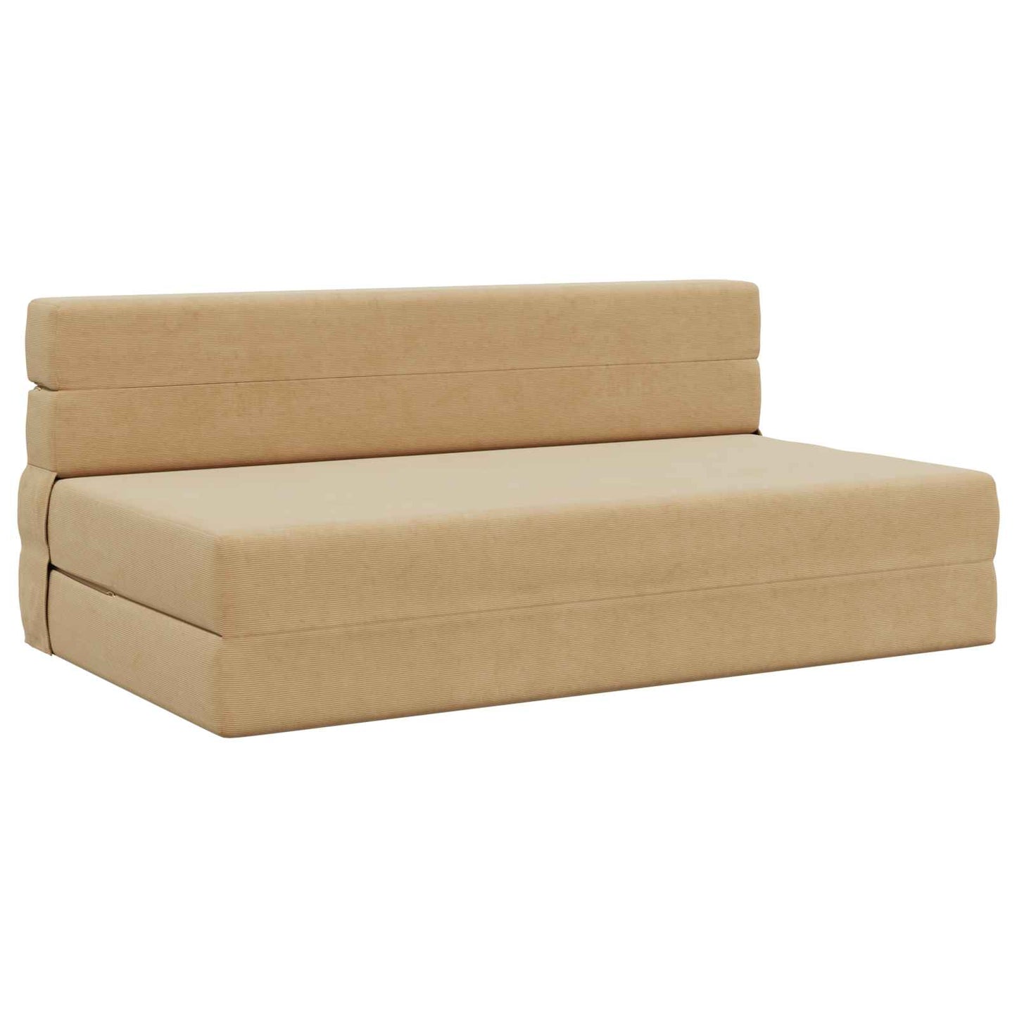Klappsofa Bett Hellgrün-Grau 203 x 152 x 15 cm Cordstoff