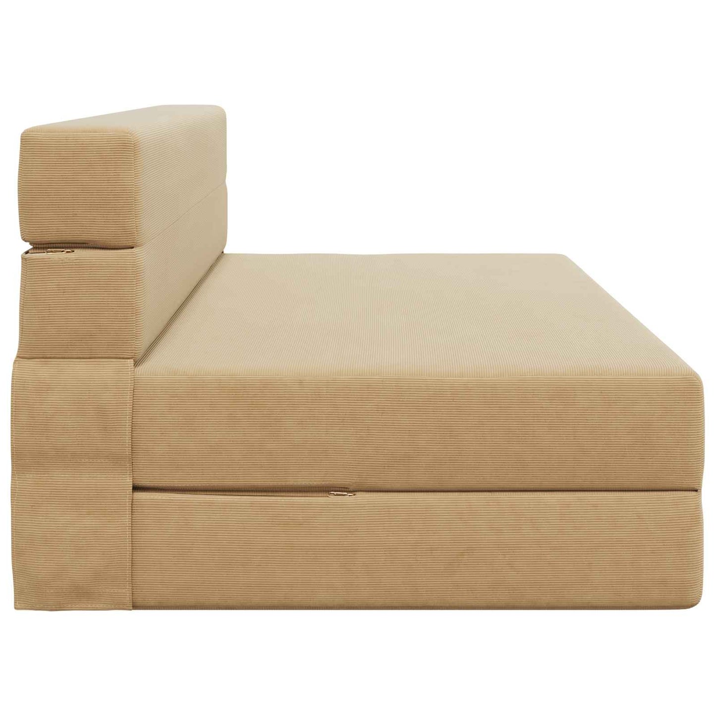 Klappsofa Bett Hellgrün-Grau 203 x 152 x 15 cm Cordstoff