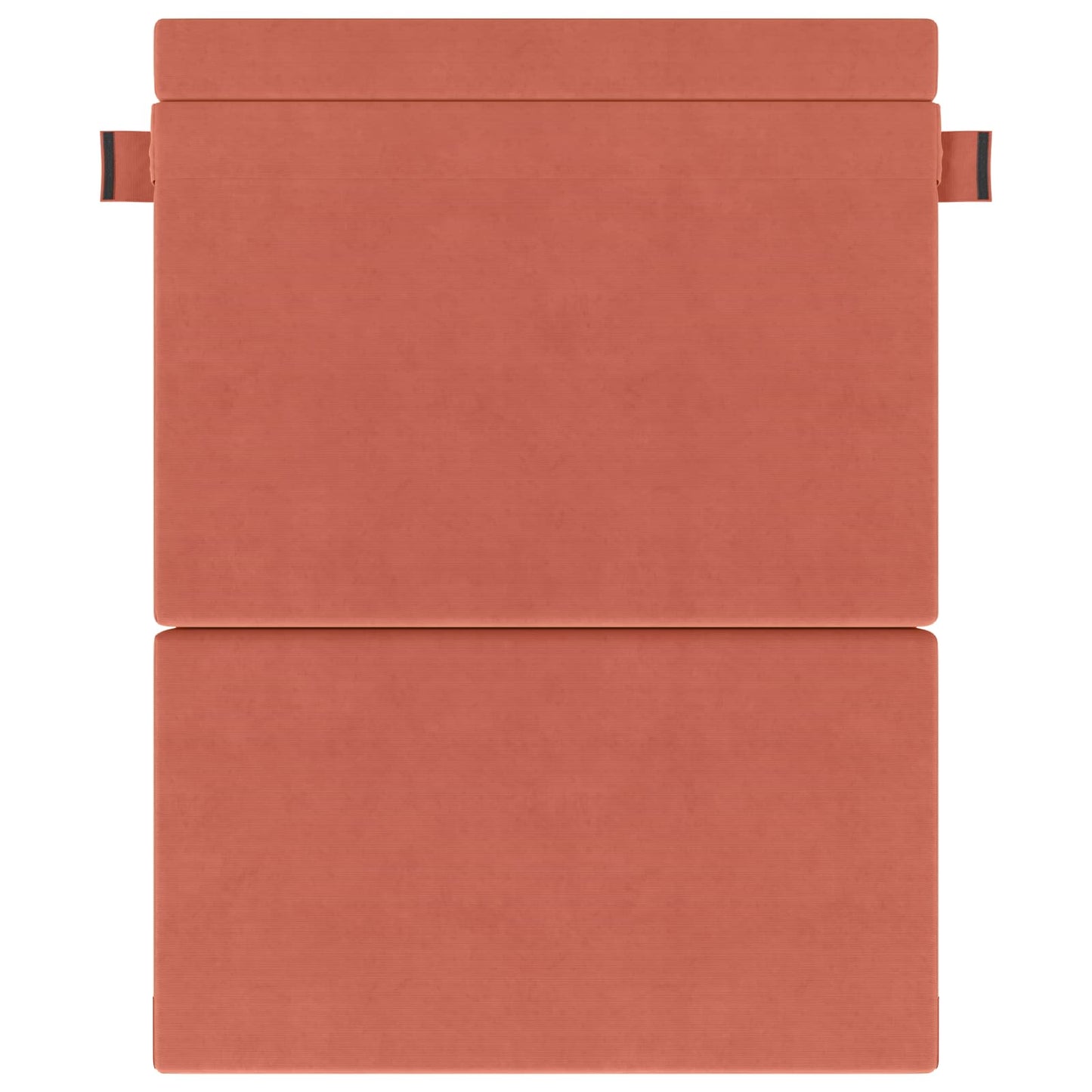 Klappsofa Bett Rot-Orange 203 x 152 x 15 cm Cordstoff