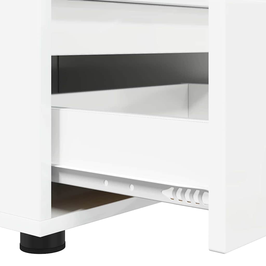 TV-Schränk Hochglanz Weiß 100 x 48 x 43 cm Holzwerkstoff