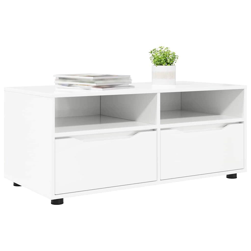 TV-Schränk Hochglanz Weiß 100 x 48 x 43 cm Holzwerkstoff