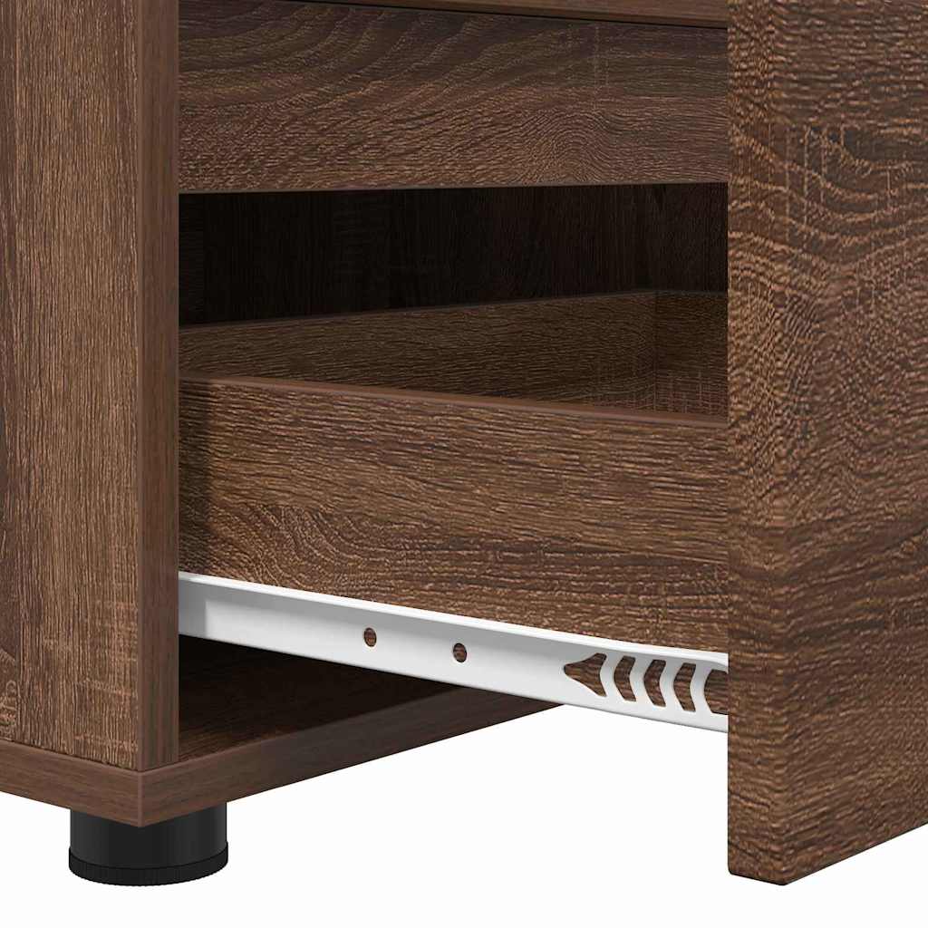 TV-Schränk Braun Eichen-Optik 100 x 48 x 43 cm Holzwerkstoff