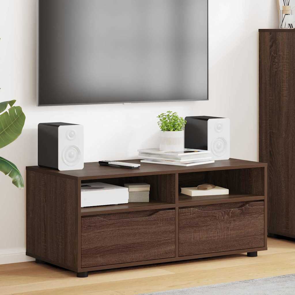 TV-Schränk Braun Eichen-Optik 100 x 48 x 43 cm Holzwerkstoff
