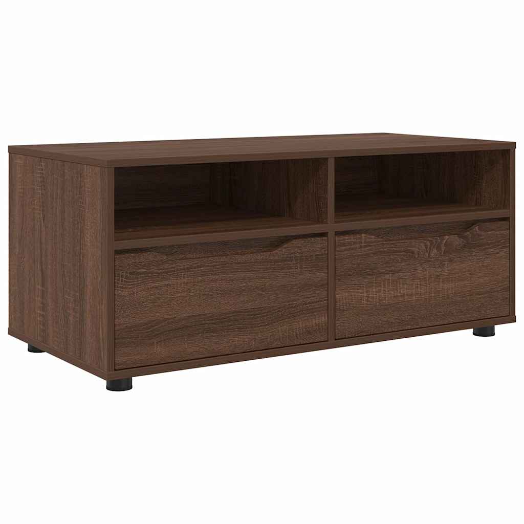 TV-Schränk Braun Eichen-Optik 100 x 48 x 43 cm Holzwerkstoff