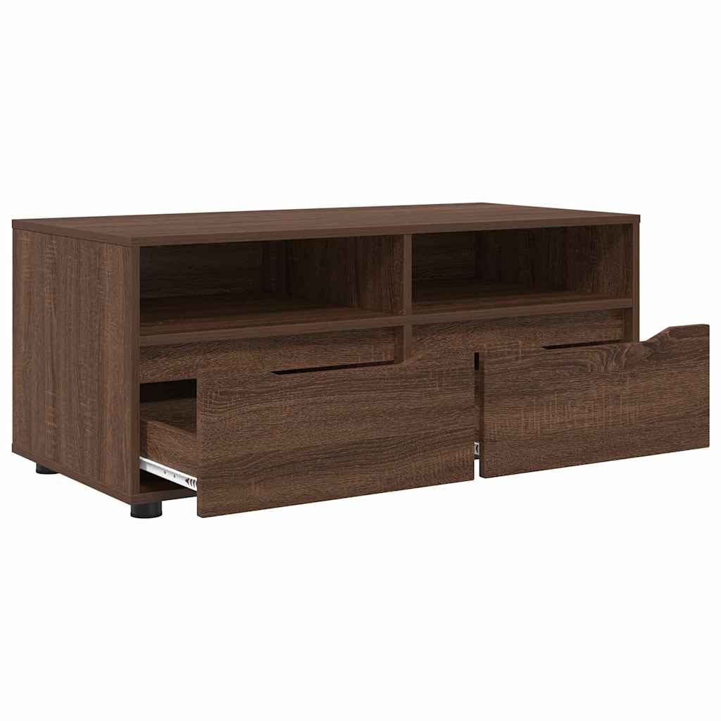 TV-Schränk Braun Eichen-Optik 100 x 48 x 43 cm Holzwerkstoff