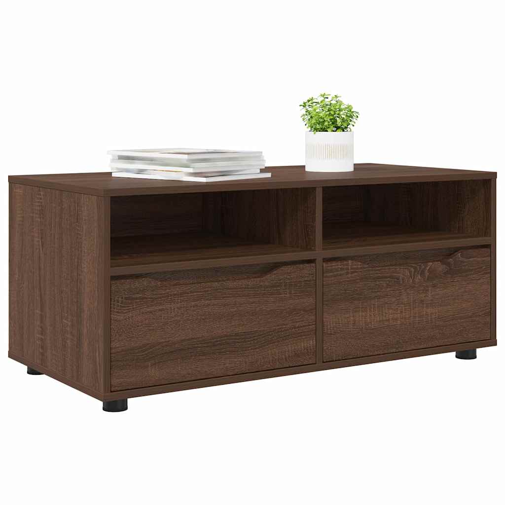 TV-Schränk Braun Eichen-Optik 100 x 48 x 43 cm Holzwerkstoff