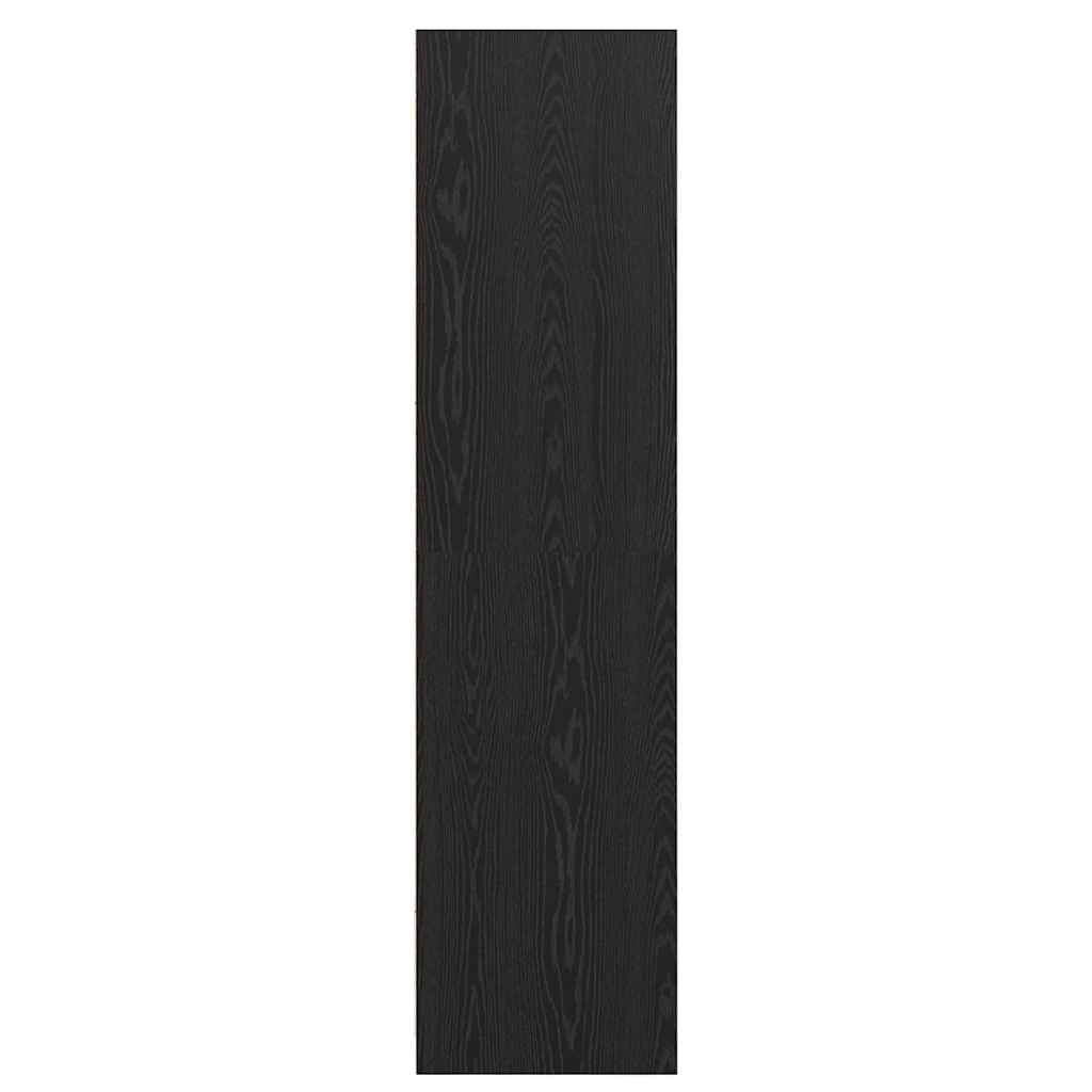 Kleiderschrank mit Regal Schwarz Eichen-Optik 50 x 30 x 200 cm