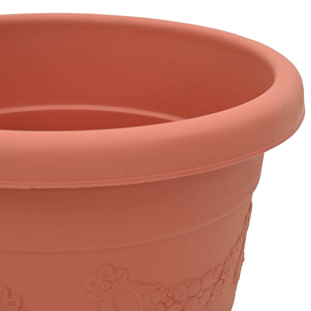 Runder Blumentopf 24 pcs Ziegelrot Ø 39 x 32 cm Kunststoff