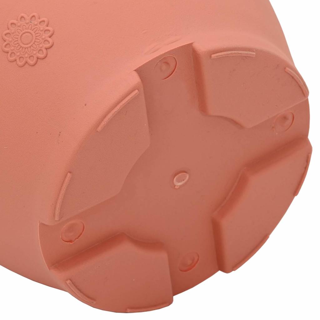Runder Blumentopf 24 pcs Ziegelrot Ø 39 x 32 cm Kunststoff