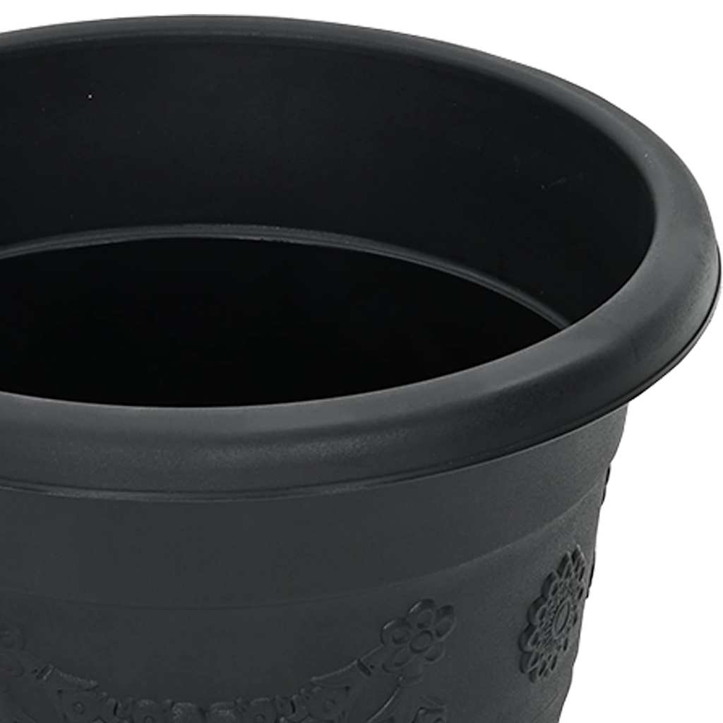 Runder Blumentopf 24 pcs Schwarz Ø 39 x 32 cm Kunststoff