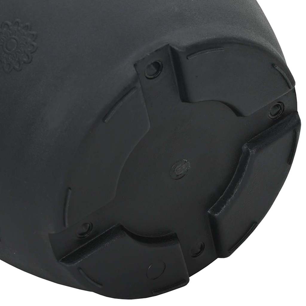 Runder Blumentopf 24 pcs Schwarz Ø 39 x 32 cm Kunststoff