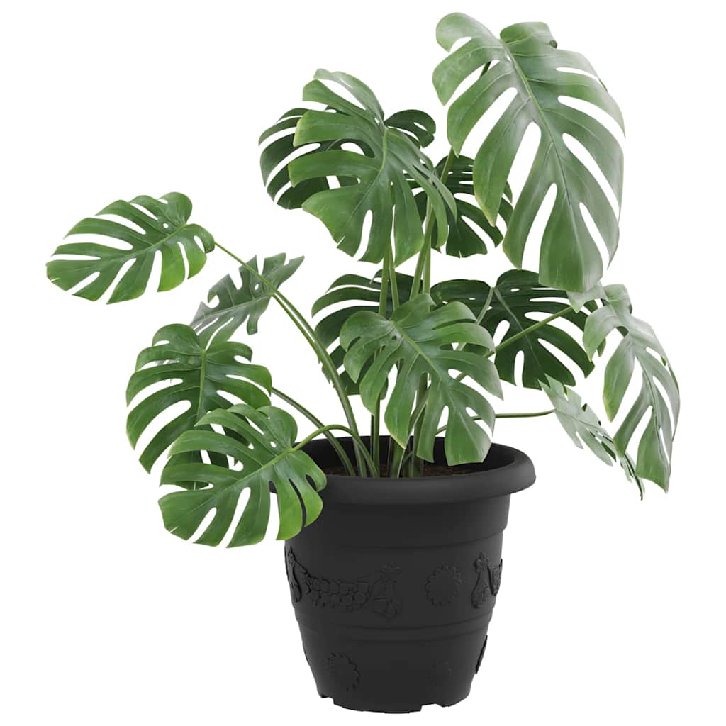 Runder Blumentopf 24 pcs Schwarz Ø 39 x 32 cm Kunststoff