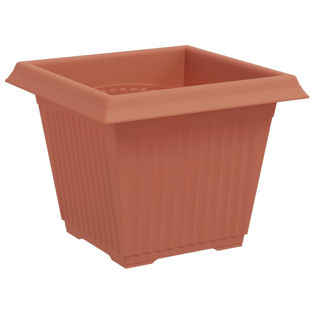 Quadratischer Blumentopf 24 pcs Ziegelrot 33 x 33 x 26 cm