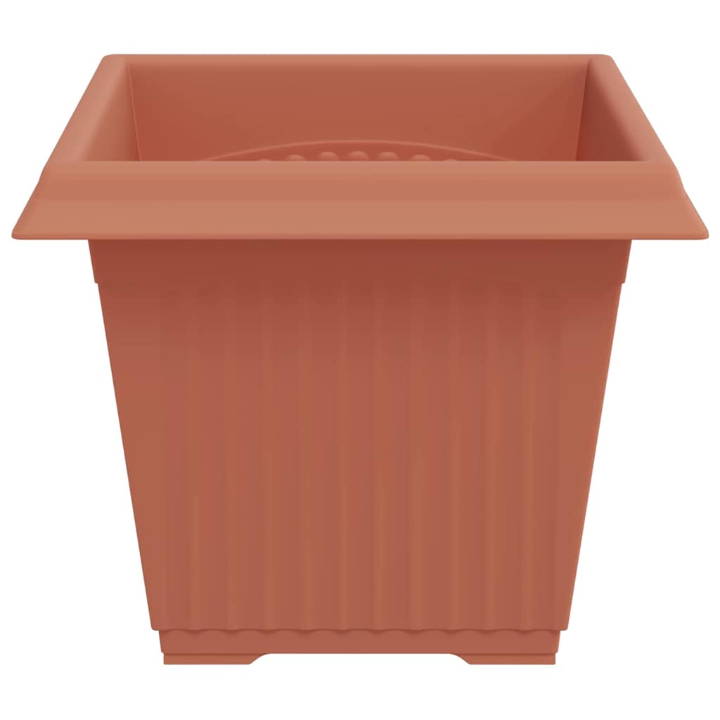 Quadratischer Blumentopf 24 pcs Ziegelrot 33 x 33 x 26 cm