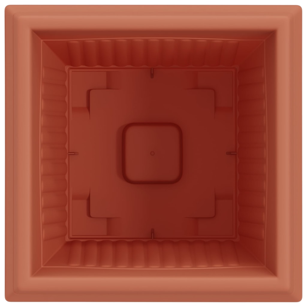 Quadratischer Blumentopf 24 pcs Ziegelrot 38 x 38 x 30 cm