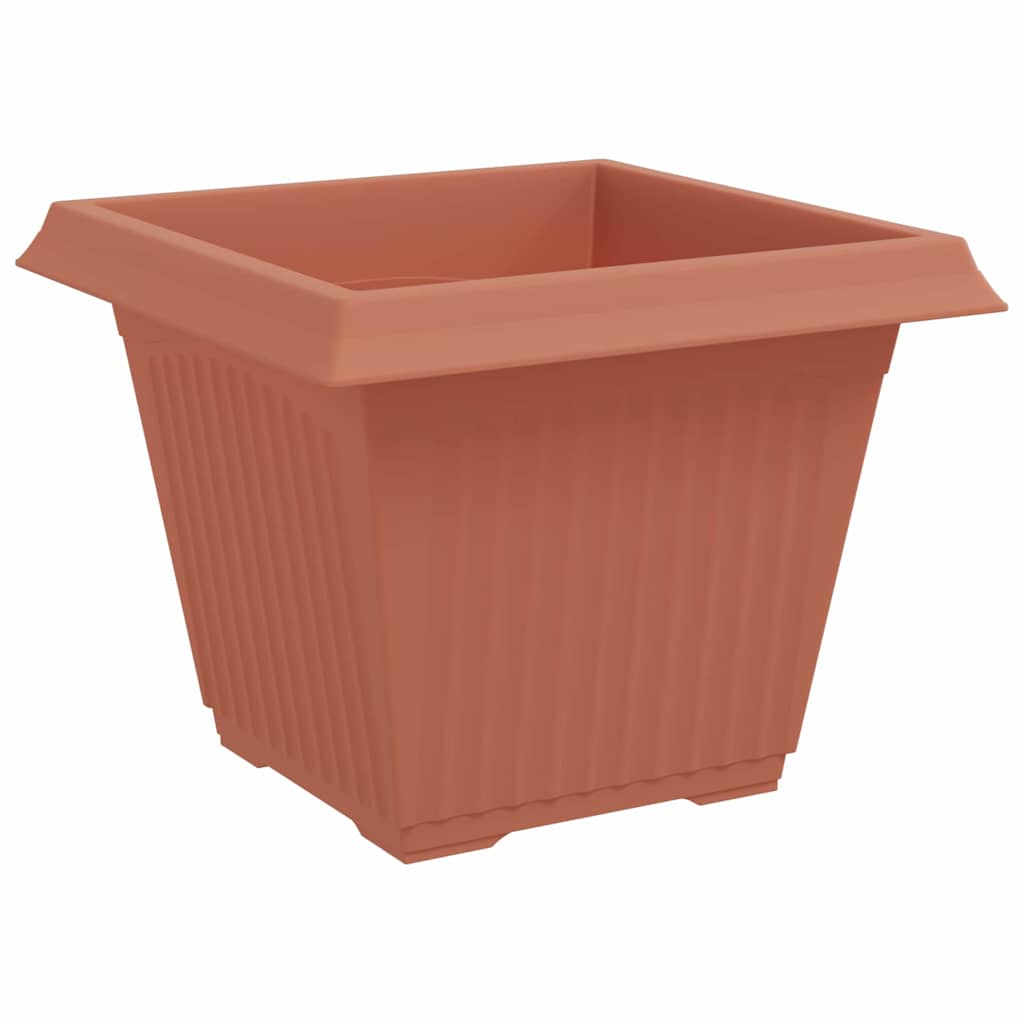 Quadratischer Blumentopf 24 pcs Ziegelrot 43 x 43 x 33,5 cm