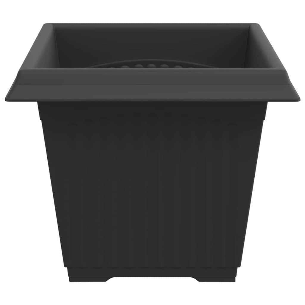 Quadratischer Blumentopf 24 pcs Schwarz 33 x 33 x 26 cm