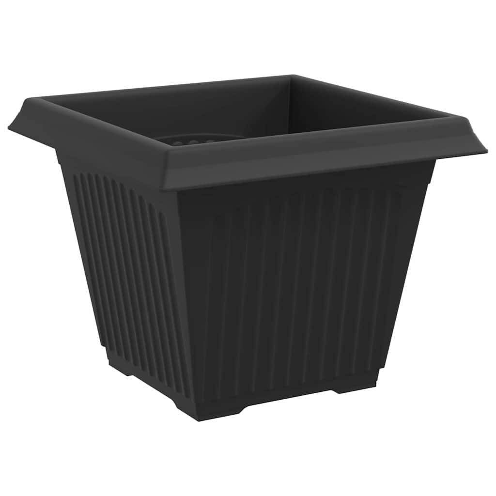 Quadratischer Blumentopf 24 pcs Schwarz 38 x 38 x 30 cm