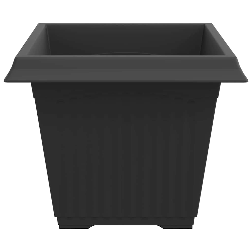 Quadratischer Blumentopf 24 pcs Schwarz 43 x 43 x 33,5 cm
