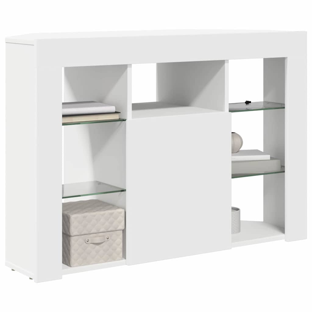 Eck-LED-TV-Schrank Wandmontiert Weiß 100x40x68cm Holzwerkstoff