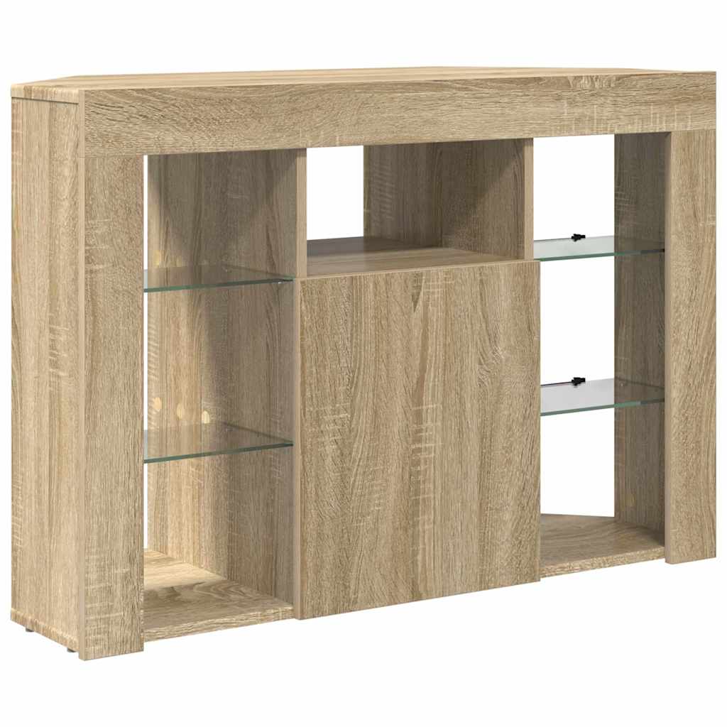 Eck-LED-TV-Schrank Sonoma-Eiche 100x40x68cm Holzwerkstoff