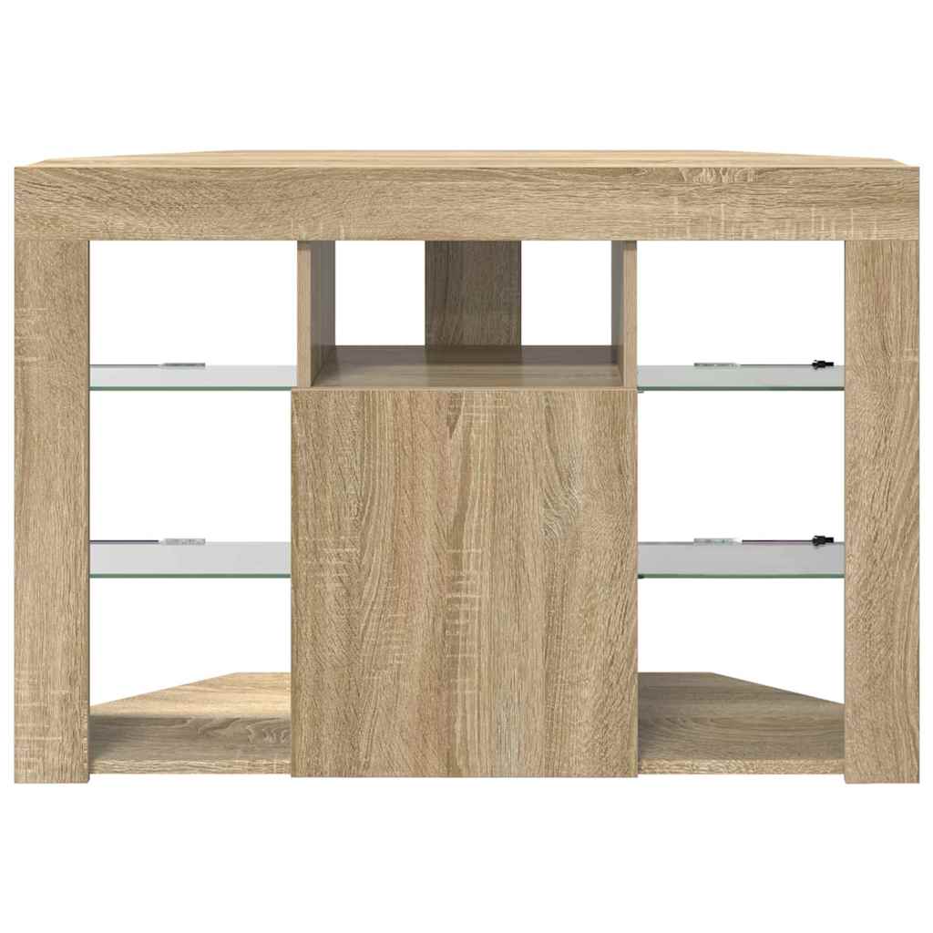 Eck-LED-TV-Schrank Sonoma-Eiche 100x40x68cm Holzwerkstoff