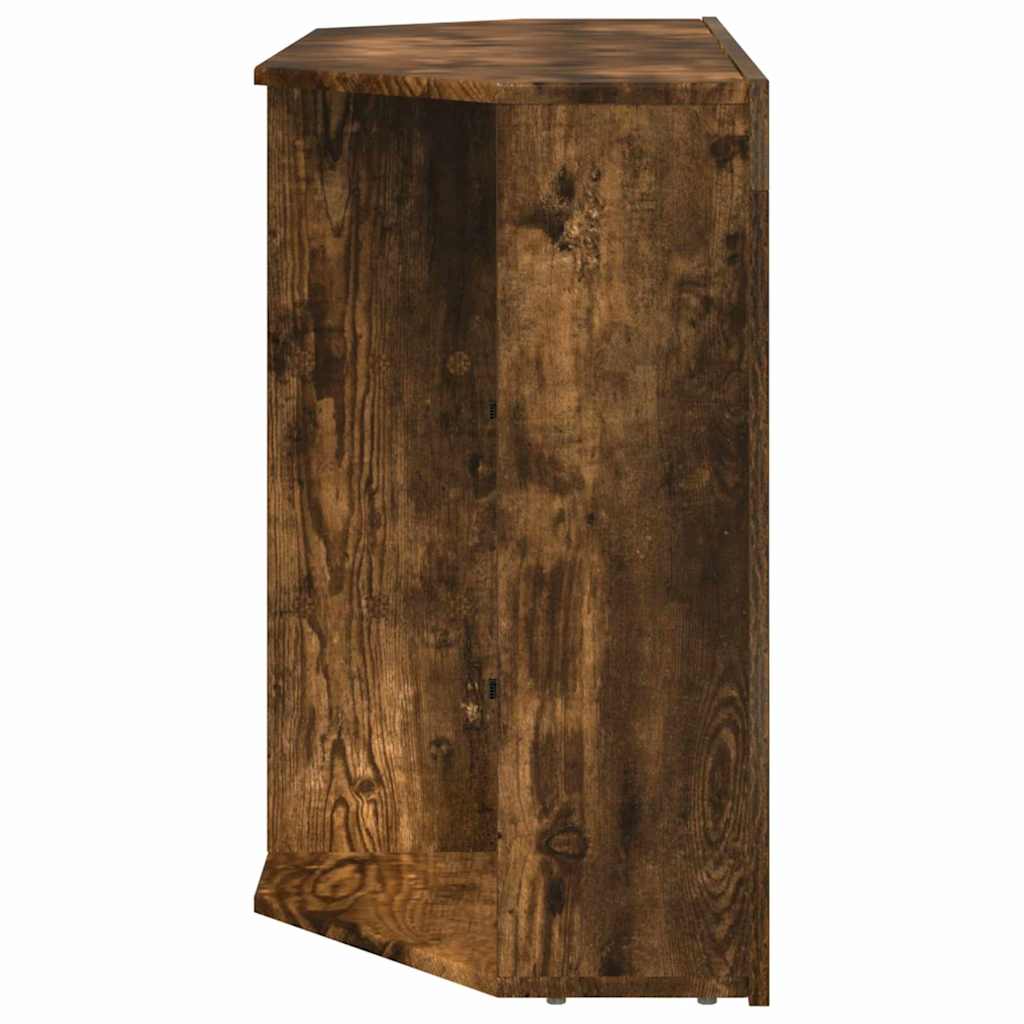 Eck-LED-TV-Schrank Geräucherte Eiche 100x40x68cm Holzwerkstoff