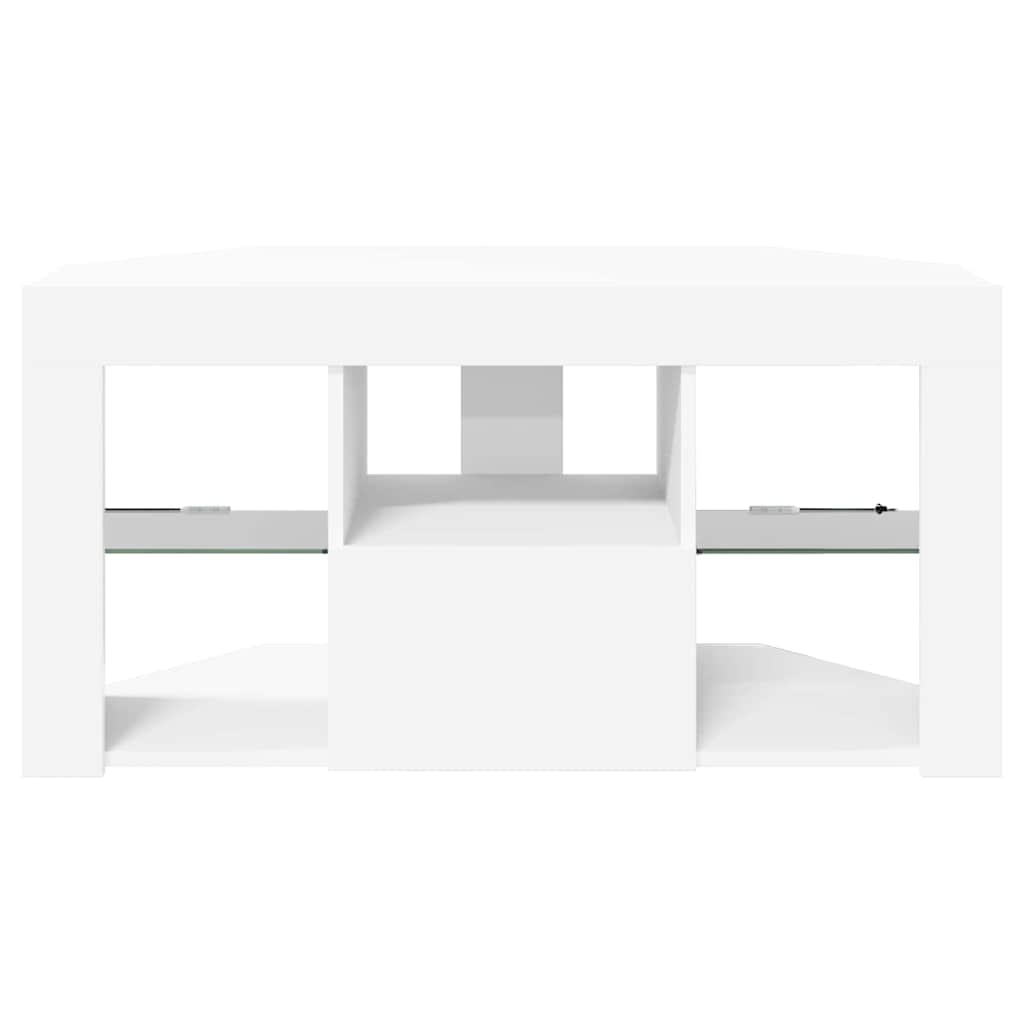 Eck-LED-TV-Schrank Weiß 100 x 40 x 50 cm Holzwerkstoff
