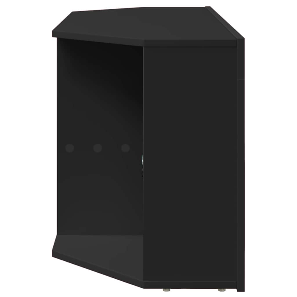 Eck-LED-TV-Schrank Schwarz 100 x 40 x 50 cm Holzwerkstoff