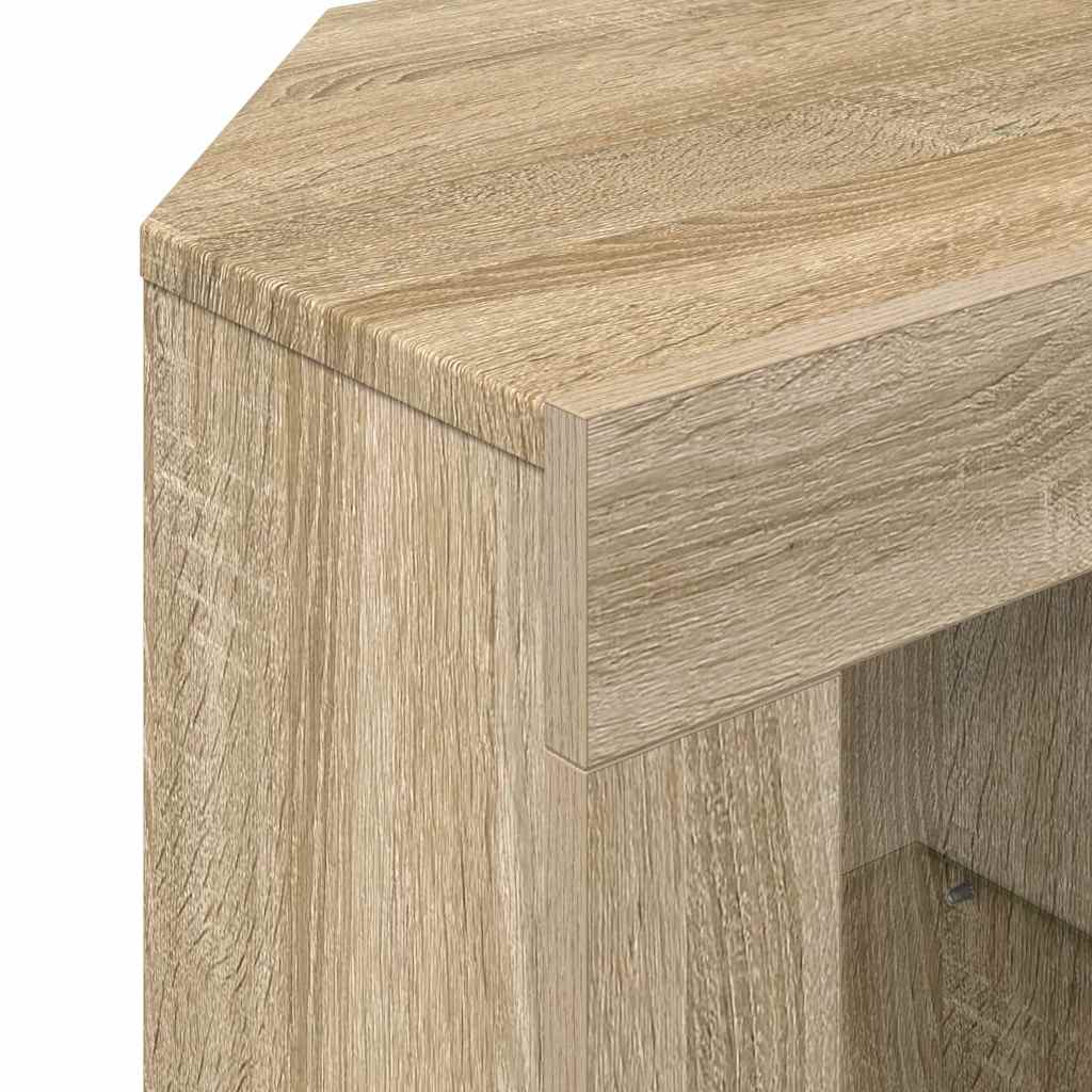 Eck-LED-TV-Schrank Sonoma-Eiche 100 x 40 x 50 cm Holzwerkstoff