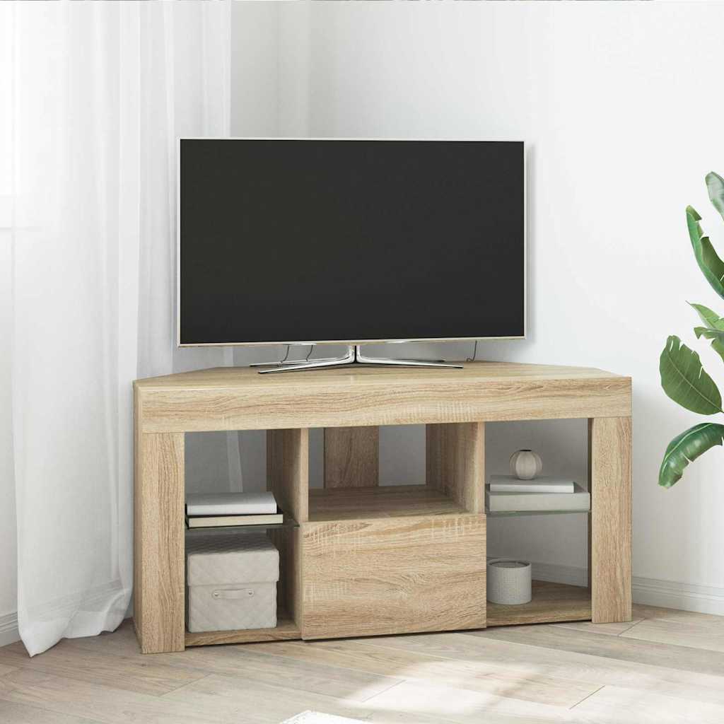 Eck-LED-TV-Schrank Sonoma-Eiche 100 x 40 x 50 cm Holzwerkstoff