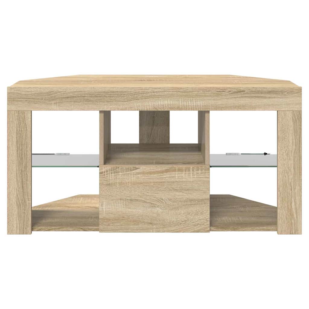 Eck-LED-TV-Schrank Sonoma-Eiche 100 x 40 x 50 cm Holzwerkstoff