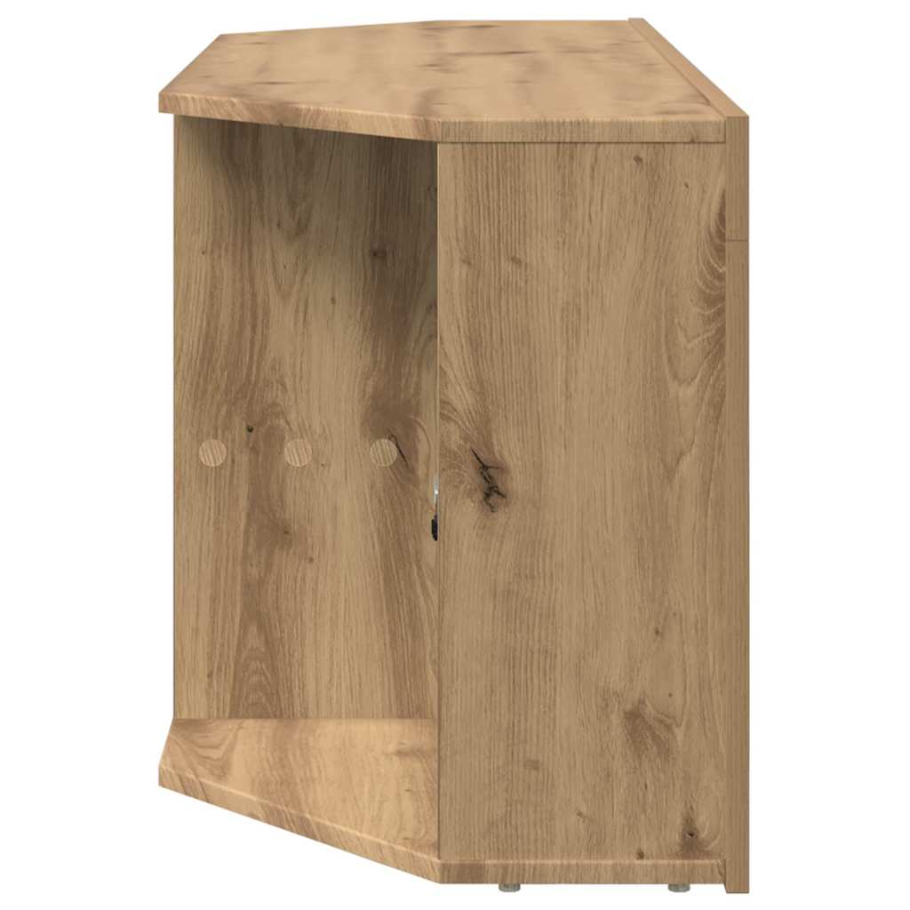 Eck-LED-TV-Schrank Artisan-Eiche 100 x 40 x 50 cm Holzwerkstoff