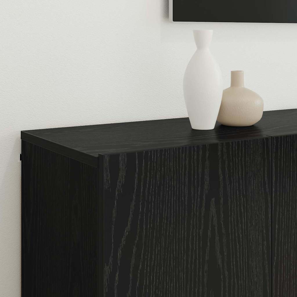 TV-Einheiten 6 pcs Schwarz Eichen-Optik Holzwerkstoff