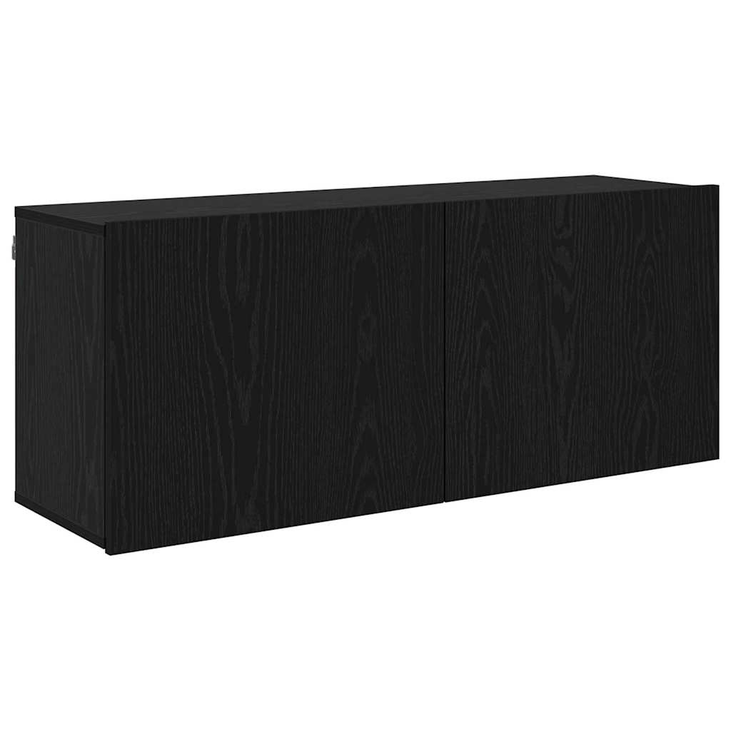 TV-Einheiten 6 pcs Schwarz Eichen-Optik Holzwerkstoff