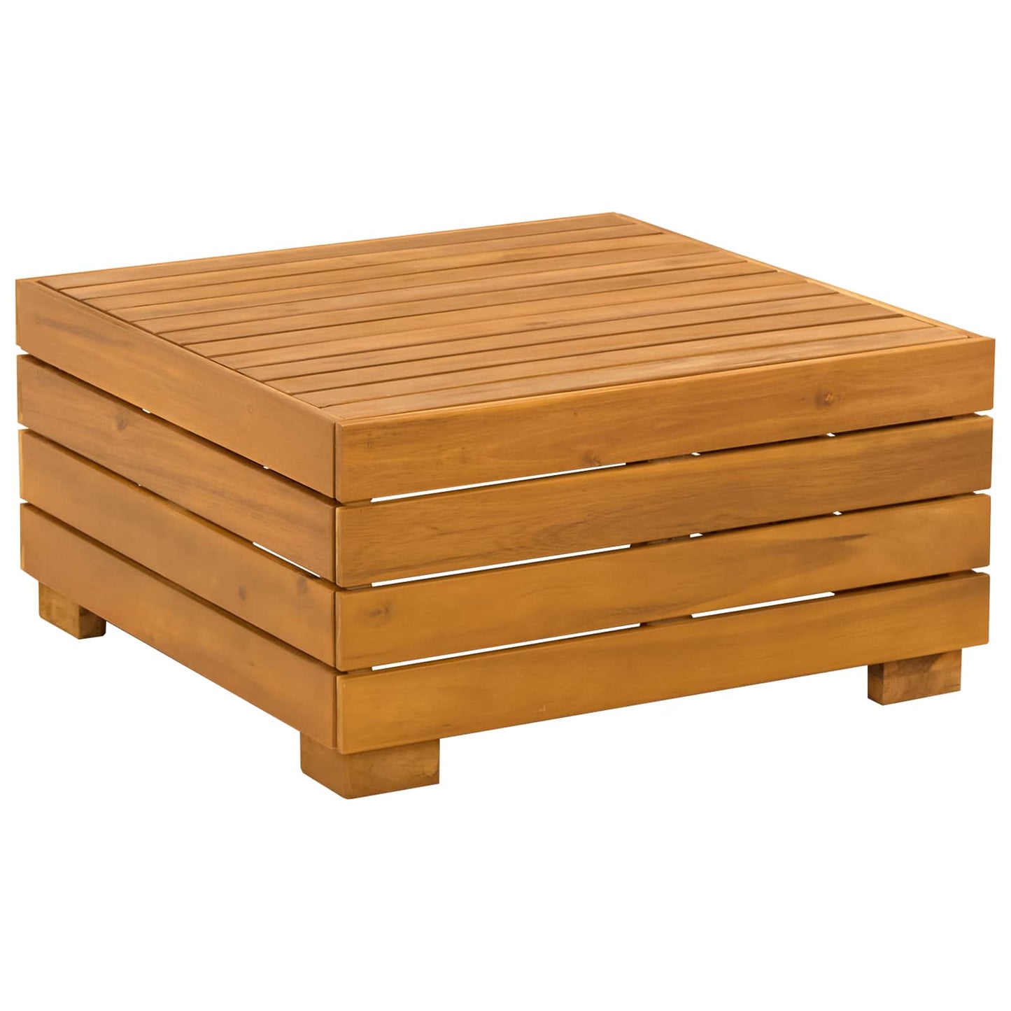 2-tlg. Garten-Lounge-Set aus massivem Akazienholz Braun