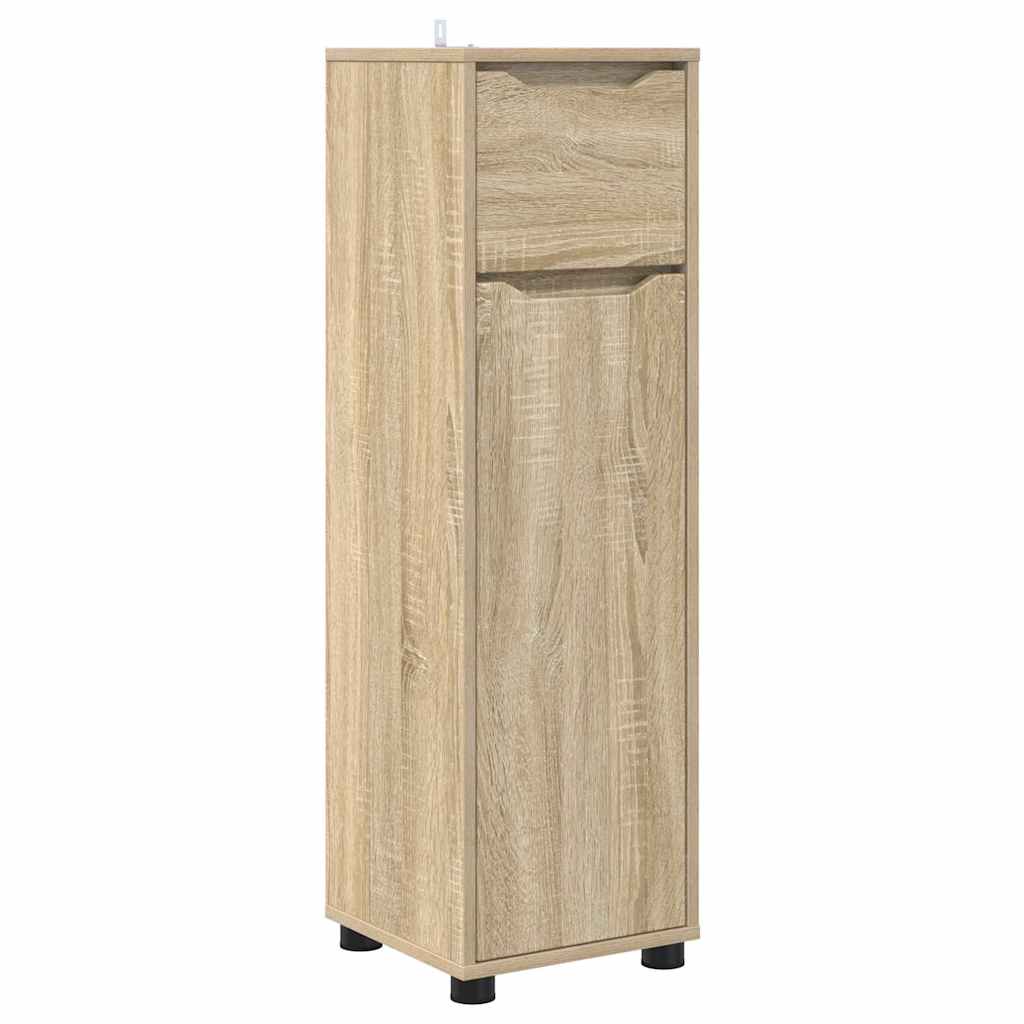 Badezimmermöbel-Set mit Regal 4 pcs Sonoma-Eiche Holzwerkstoff