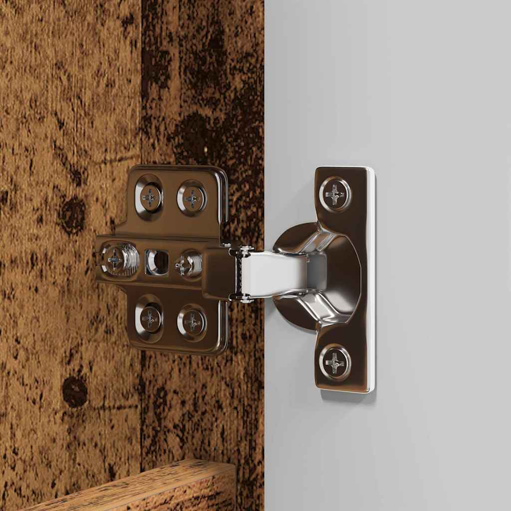 Badezimmermöbel-Set mit Schubladen 4 pcs Altholz Holzwerkstoff