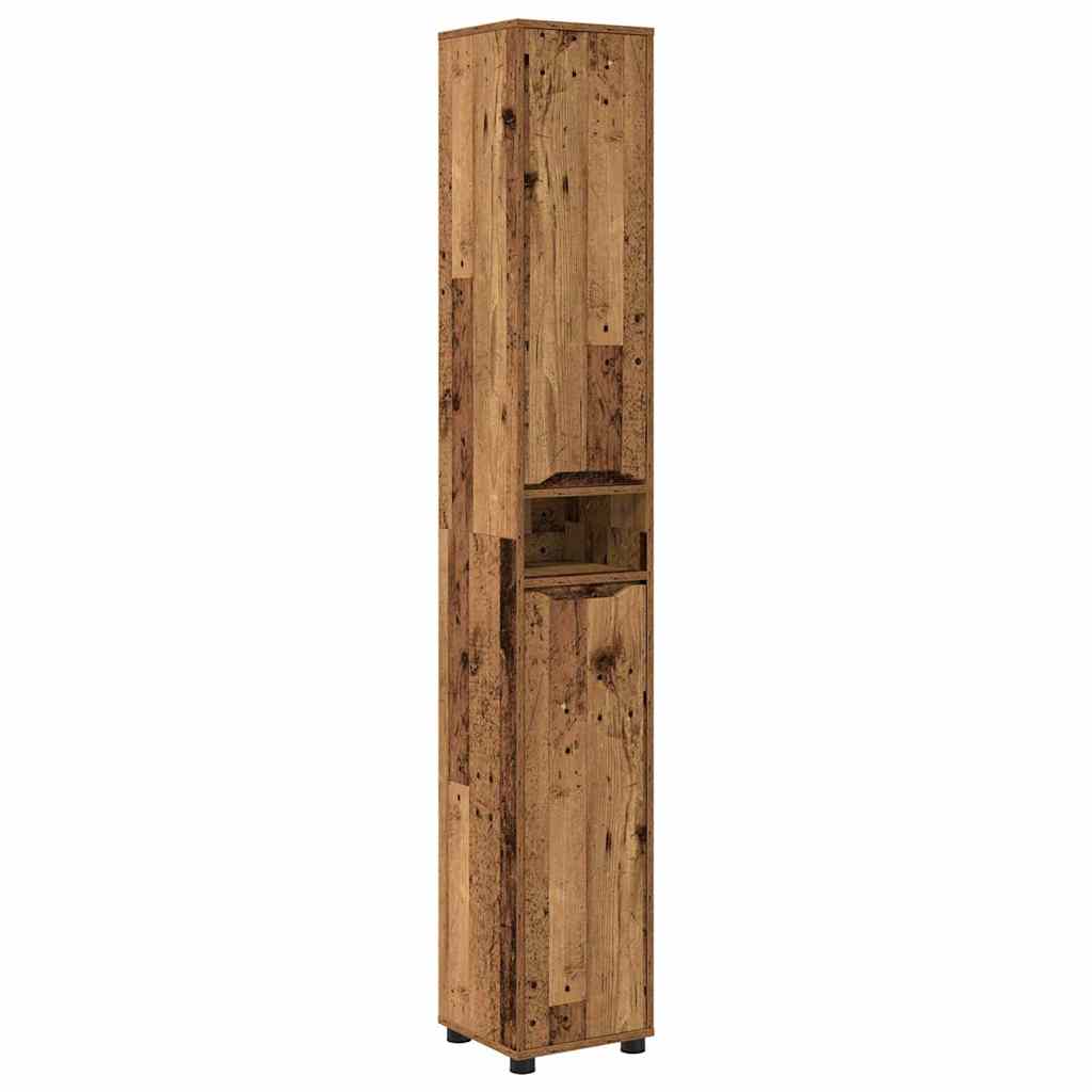 Badezimmermöbel-Set mit Schubladen 4 pcs Altholz Holzwerkstoff