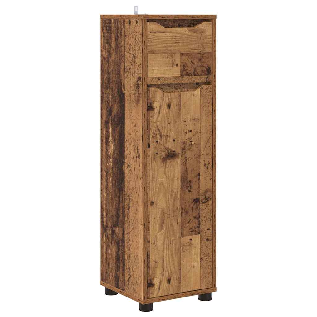 Badezimmermöbel-Set mit Schubladen 4 pcs Altholz Holzwerkstoff