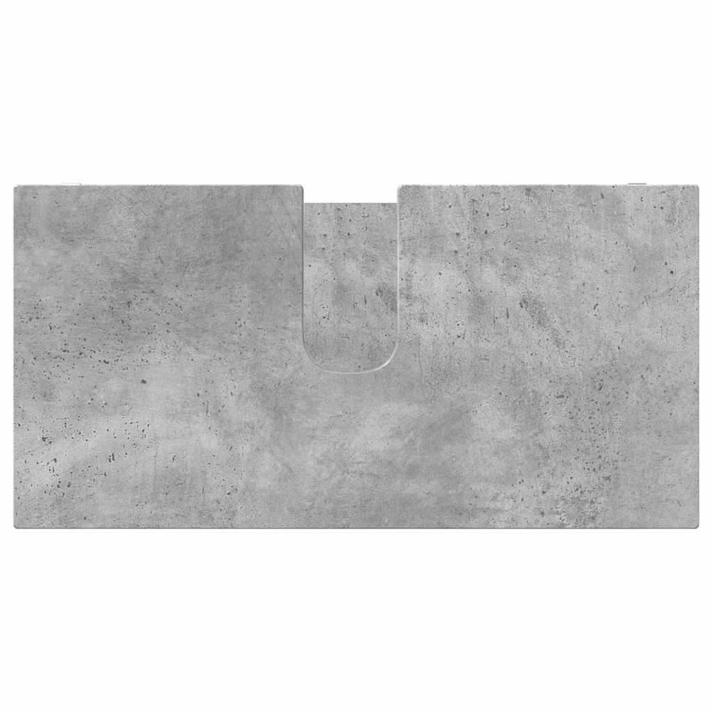 Badezimmermöbel-Set mit Regal 3 pcs Beton Grau Holzwerkstoff
