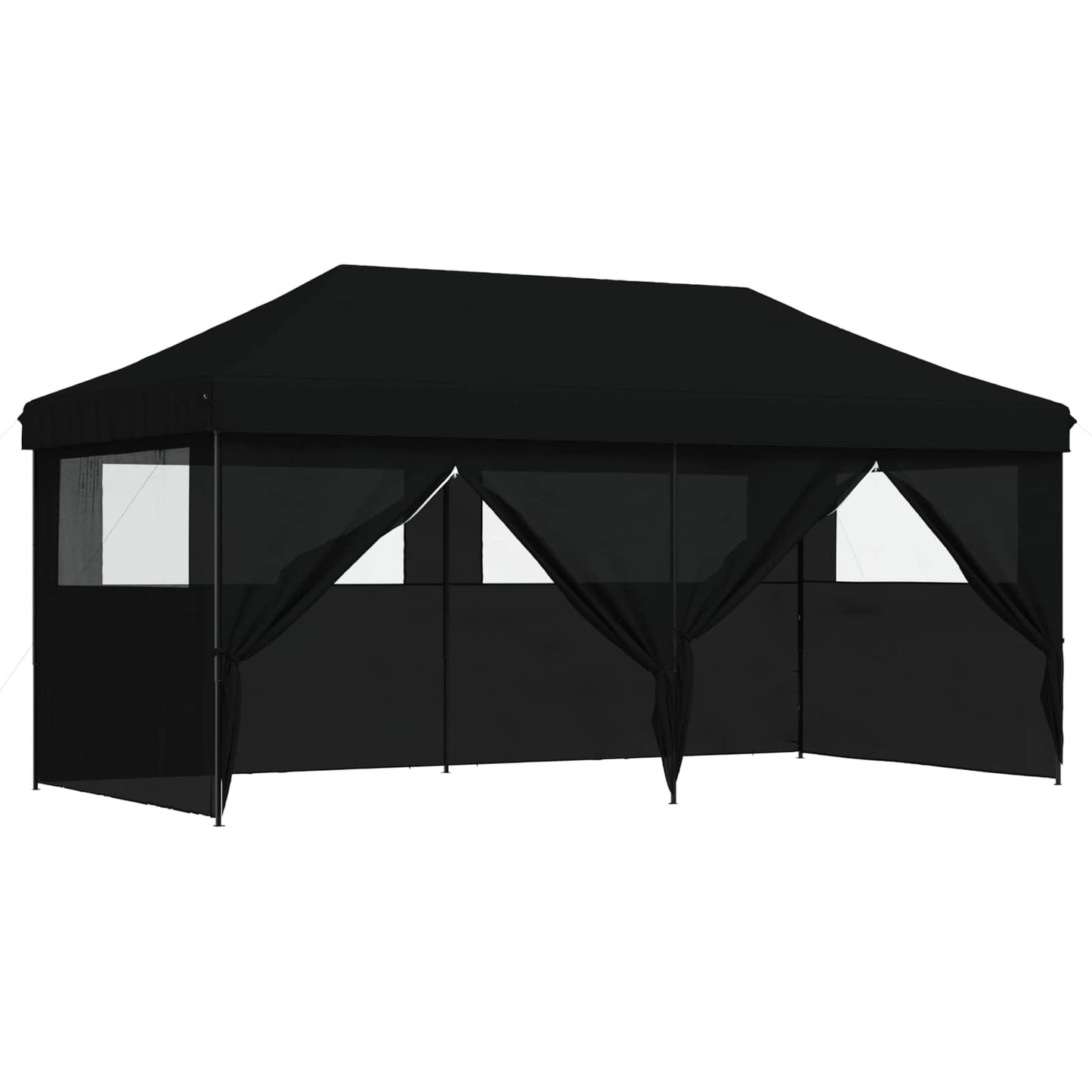 Party-Zelt Schwarz 292 x 580 x 315 cm Oxford-Stoff