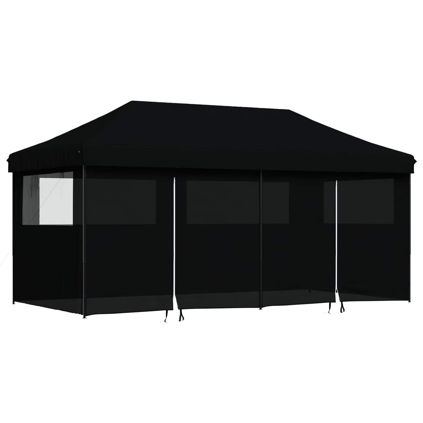 Party-Zelt Schwarz 292 x 580 x 315 cm Oxford-Stoff