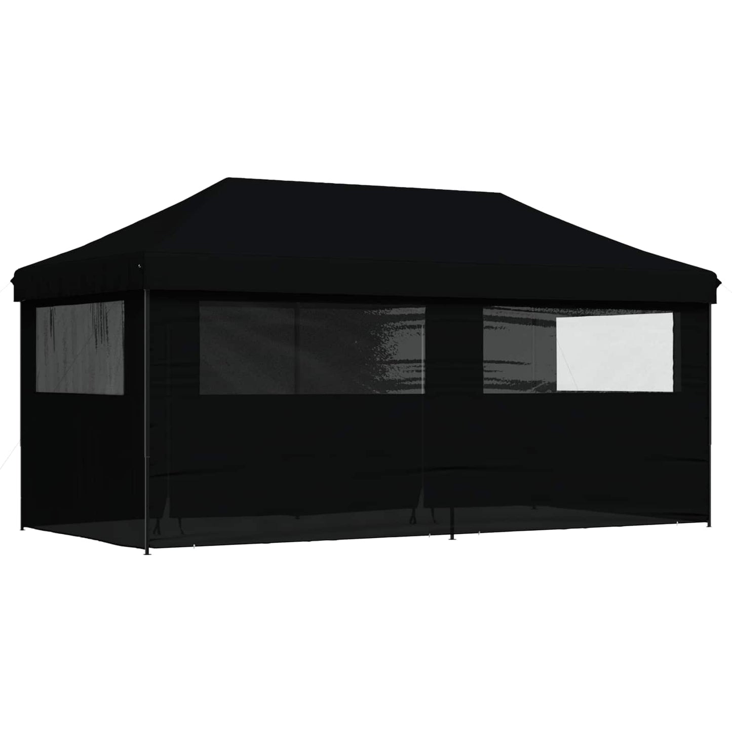 Party-Zelt Schwarz 292 x 580 x 315 cm Oxford-Stoff