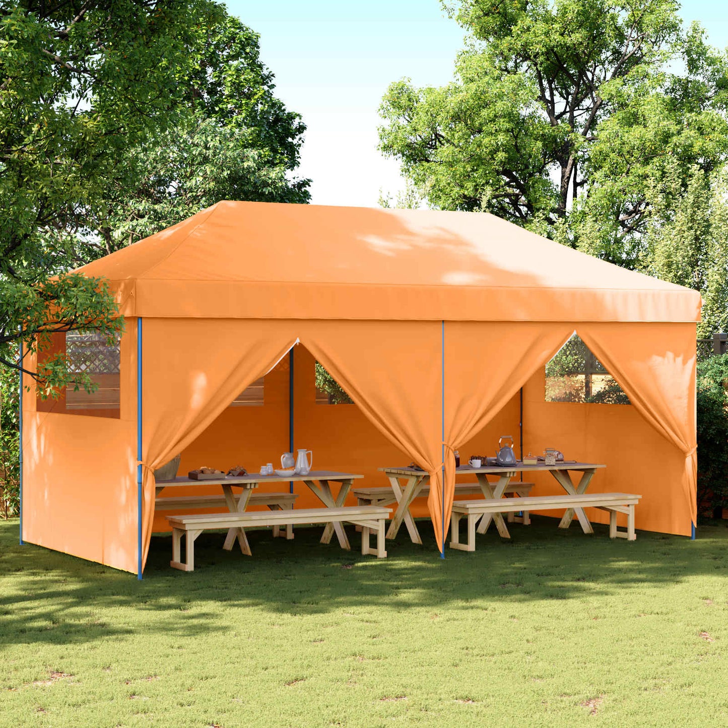 Party-Zelt Orange 292 x 580 x 315 cm Oxford-Stoff