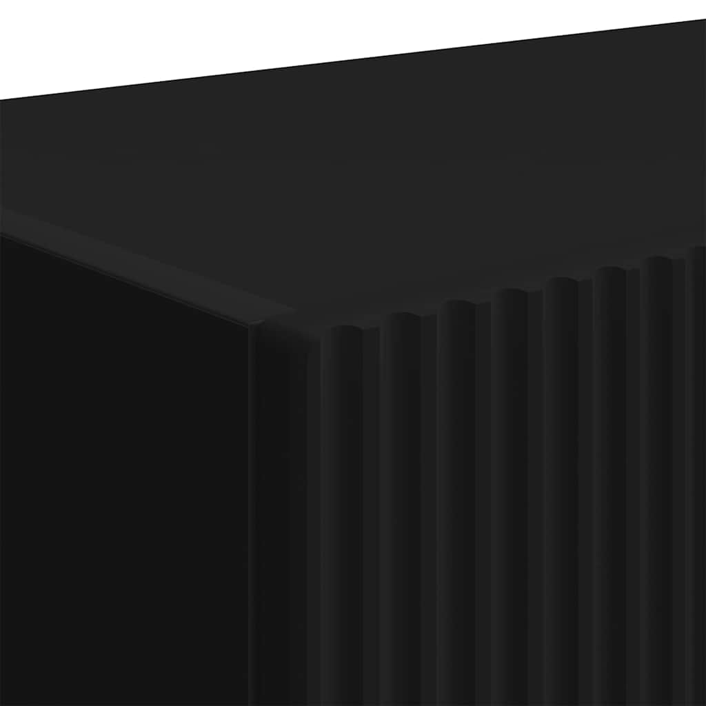 TV-Wandschrank 2 pcs Schwarz 78,5 x 31 x 29,5 cm Holzwerkstoff