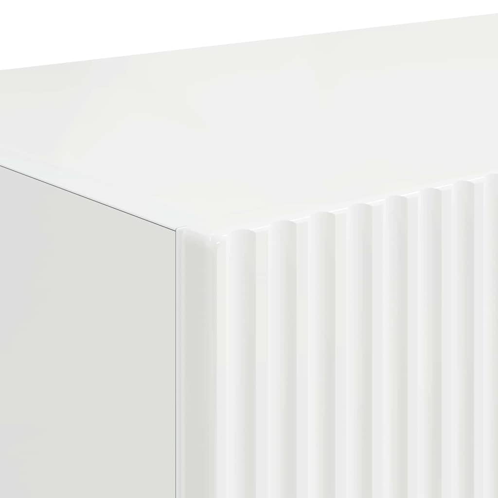 TV-Wandschrank 2 pcs Glänzend Weiß 78,5 x 31 x 29,5 cm