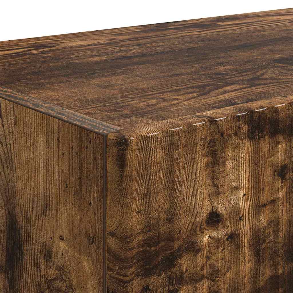 TV-Wandschrank 2 pcs Geräucherte Eiche 78,5 x 31 x 29,5 cm